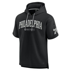 Philadelphia 76ers Elements Ready Short Sleeve Pullover Hoodie - Black | Fanatics discount