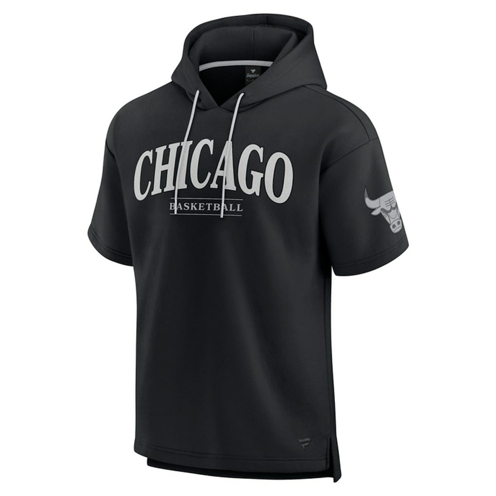 Chicago Bulls Elements Ready Short Sleeve Pullover Hoodie - Black | Fanatics sale
