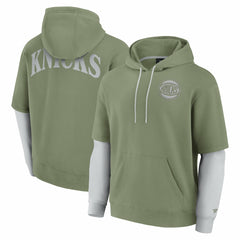 New York Knicks Elements Sleek Pullover Hoodie - Olive | Fanatics outlet