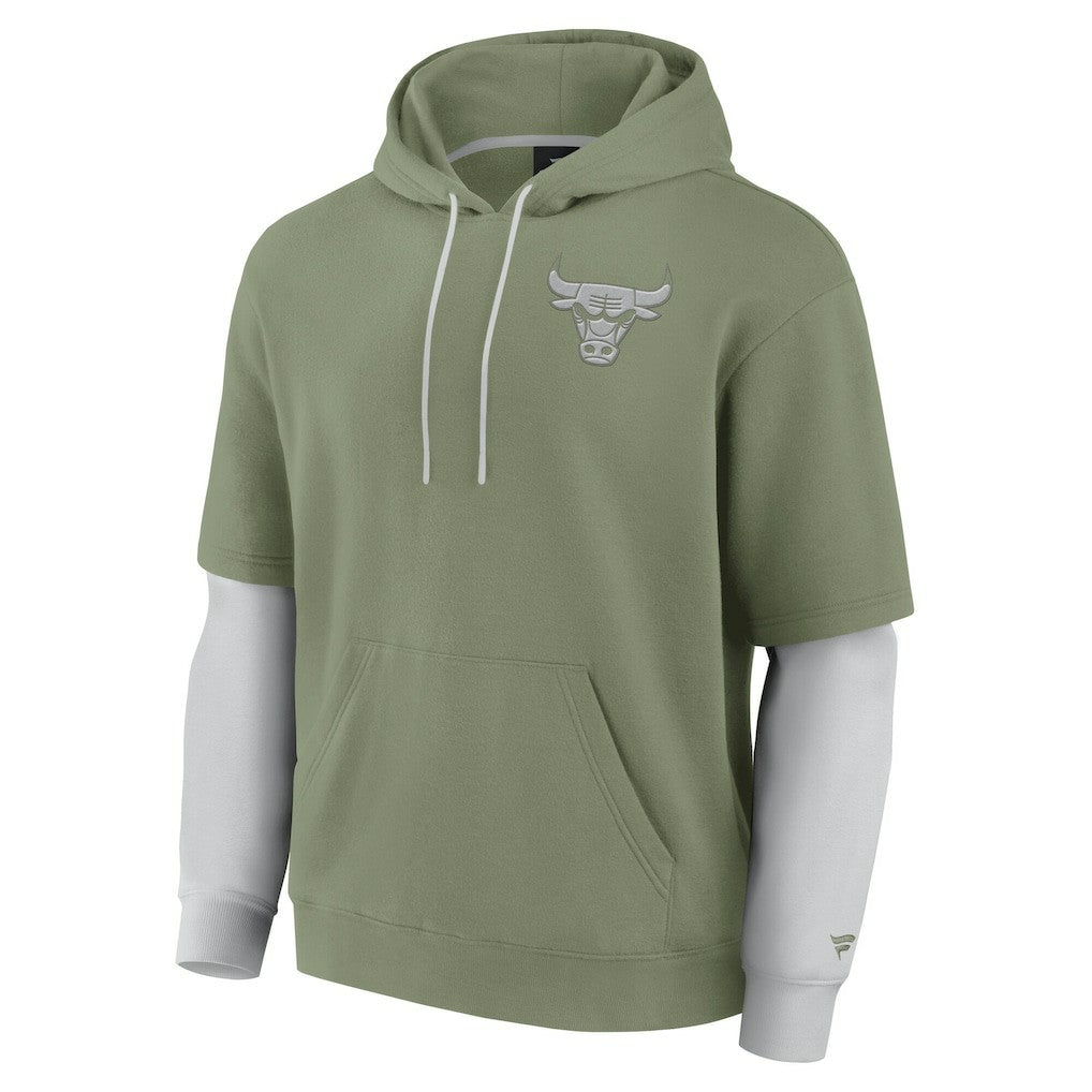 Chicago Bulls Elements Sleek Pullover Hoodie - Olive | Fanatics discount