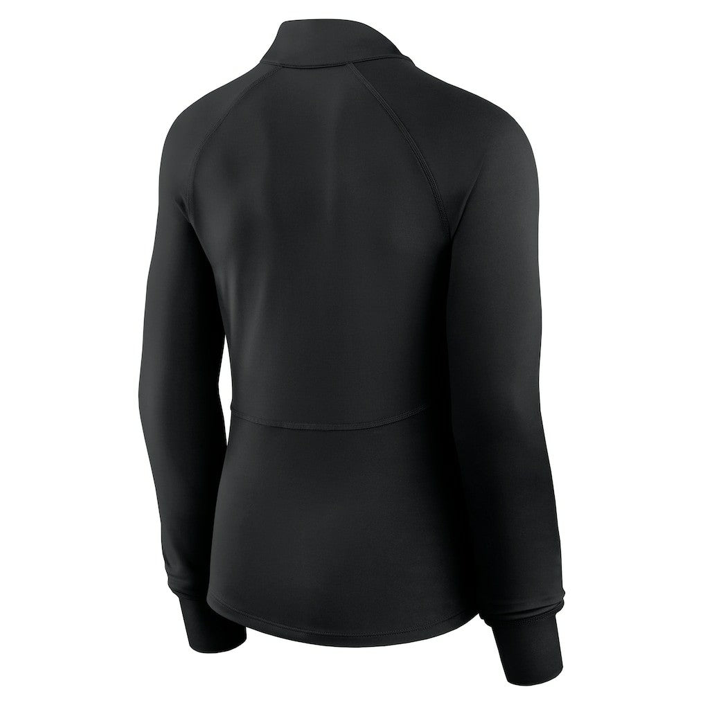 Philadelphia 76ers Women's Elements Match Raglan Quarter-Zip Top - Black | Fanatics online