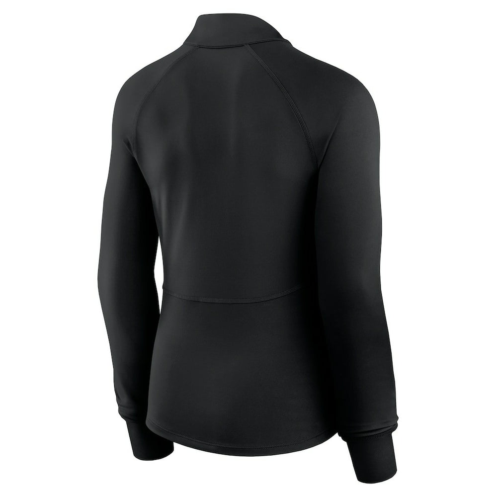 Philadelphia 76ers Women's Elements Match Raglan Quarter-Zip Top - Black | Fanatics online