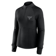 Chicago Bulls Women's Elements Match Raglan Quarter-Zip Top sale - Black | Fanatics shop