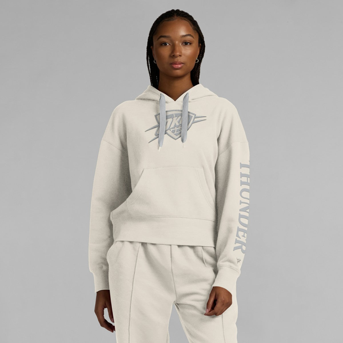 Oklahoma City Thunder Women's Elements Next Pullover Hoodie - Cream | Fanatics outlet