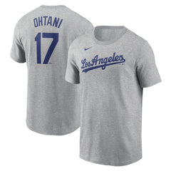 Shohei Ohtani Los Angeles Dodgers 2024 Fuse Name & Number T-Shirt - Gray | Nike