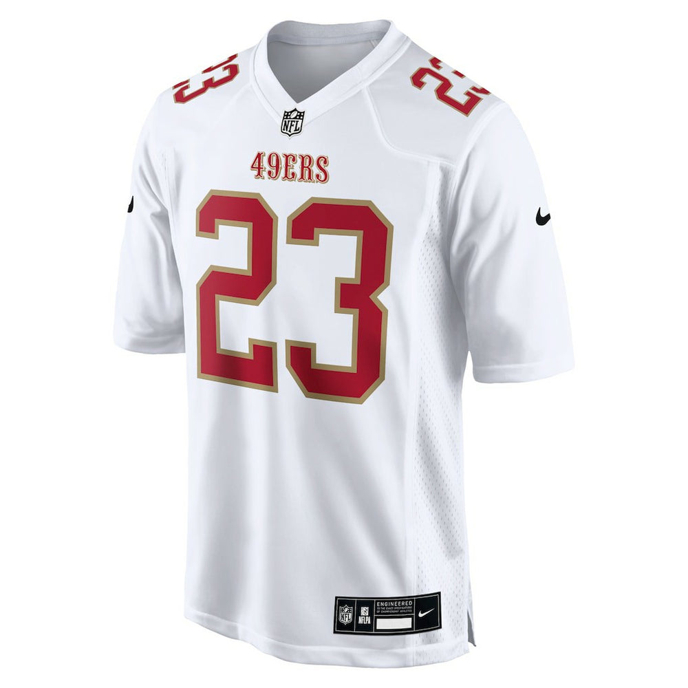 Christian McCaffrey San Francisco 49ers Fashion Game Jersey - White | Nike cheap