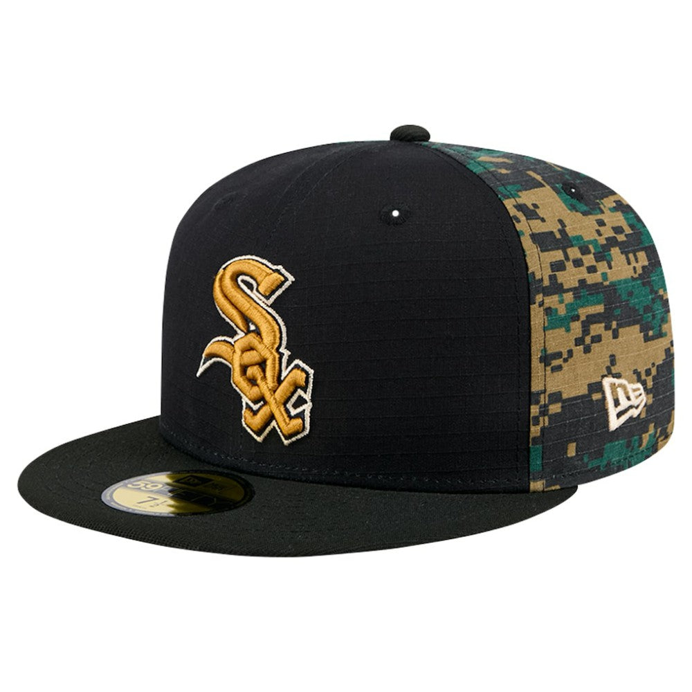 Chicago White Sox Digi Camo 59FIFTY Fitted Hat - Black | New Era