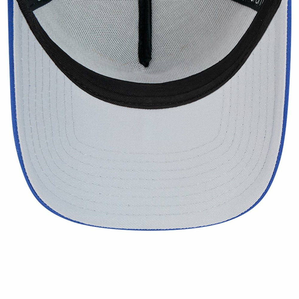 Chicago Cubs Retro Wordmark 9FORTY A-Frame Trucker Adjustable Hat - White | New Era