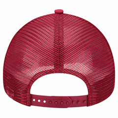 Philadelphia Phillies Retro Wordmark 9FORTY A-Frame Trucker Adjustable Hat - White | New Era