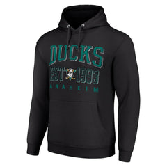 Anaheim Ducks Starter Retro Graphic Pullover Hoodie Black