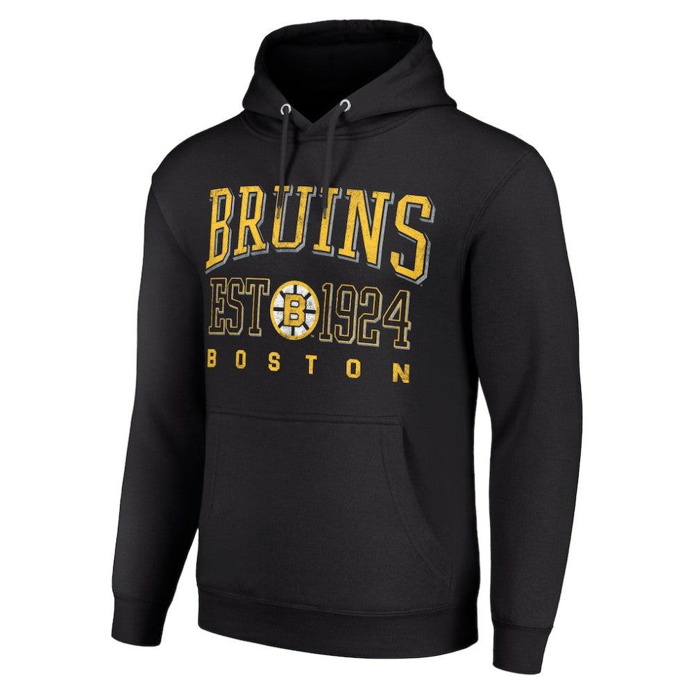 Boston Bruins Starter Retro Graphic Pullover Hoodie Black