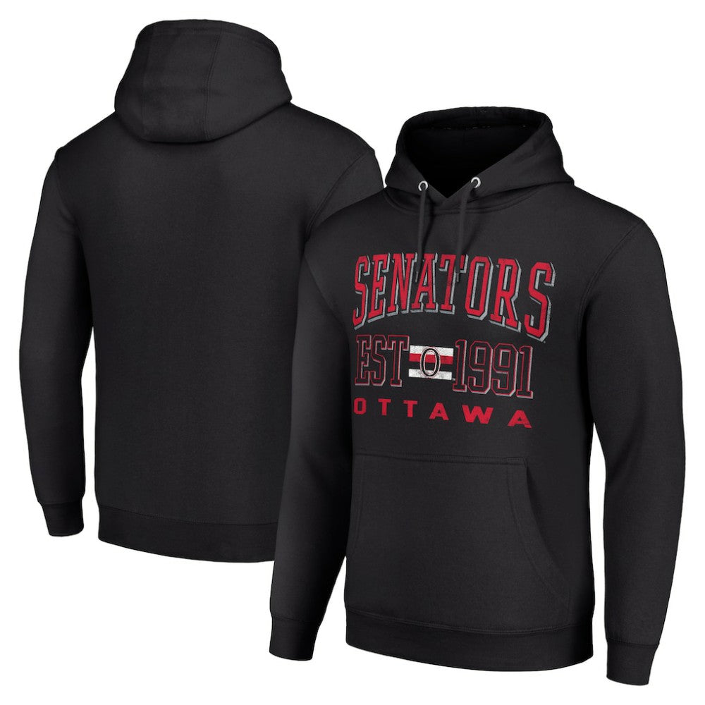 Ottawa Senators Starter Retro Graphic Pullover Hoodie Black