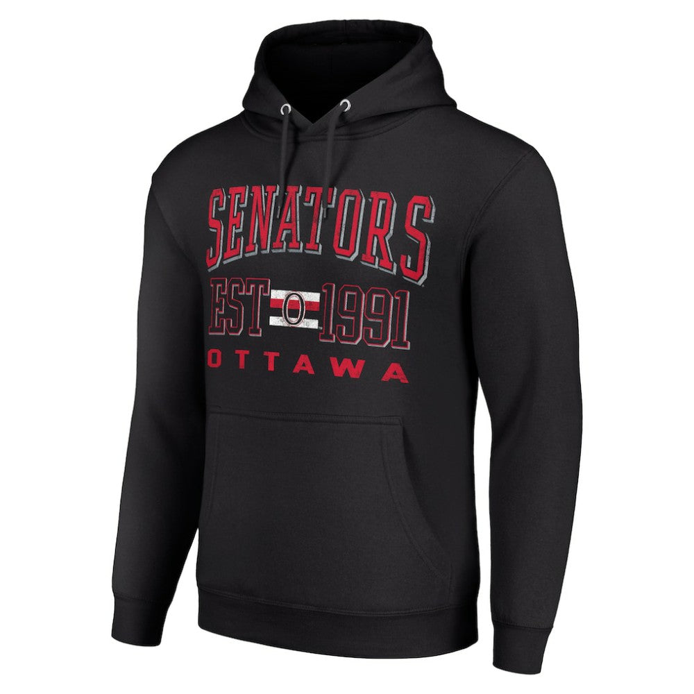 Ottawa Senators Starter Retro Graphic Pullover Hoodie Black