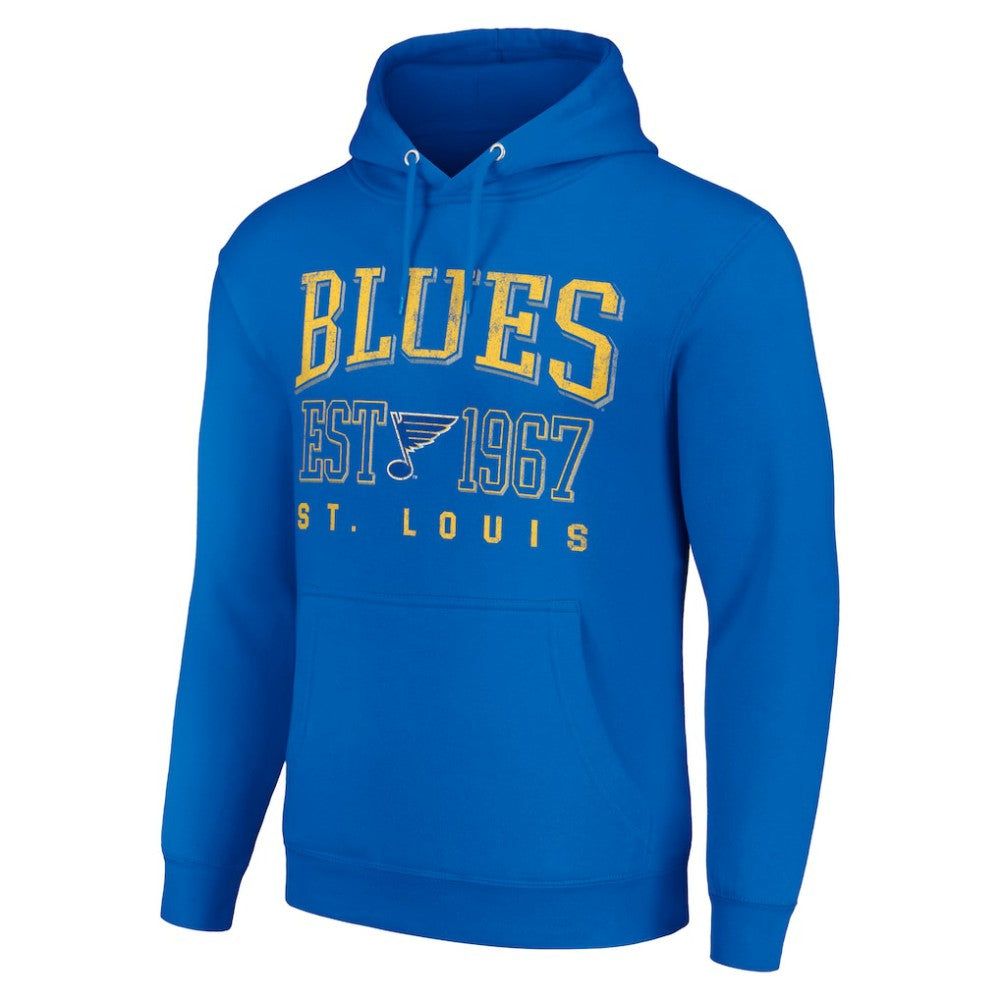 St. Louis Blues Starter Retro Graphic Pullover Hoodie Royal