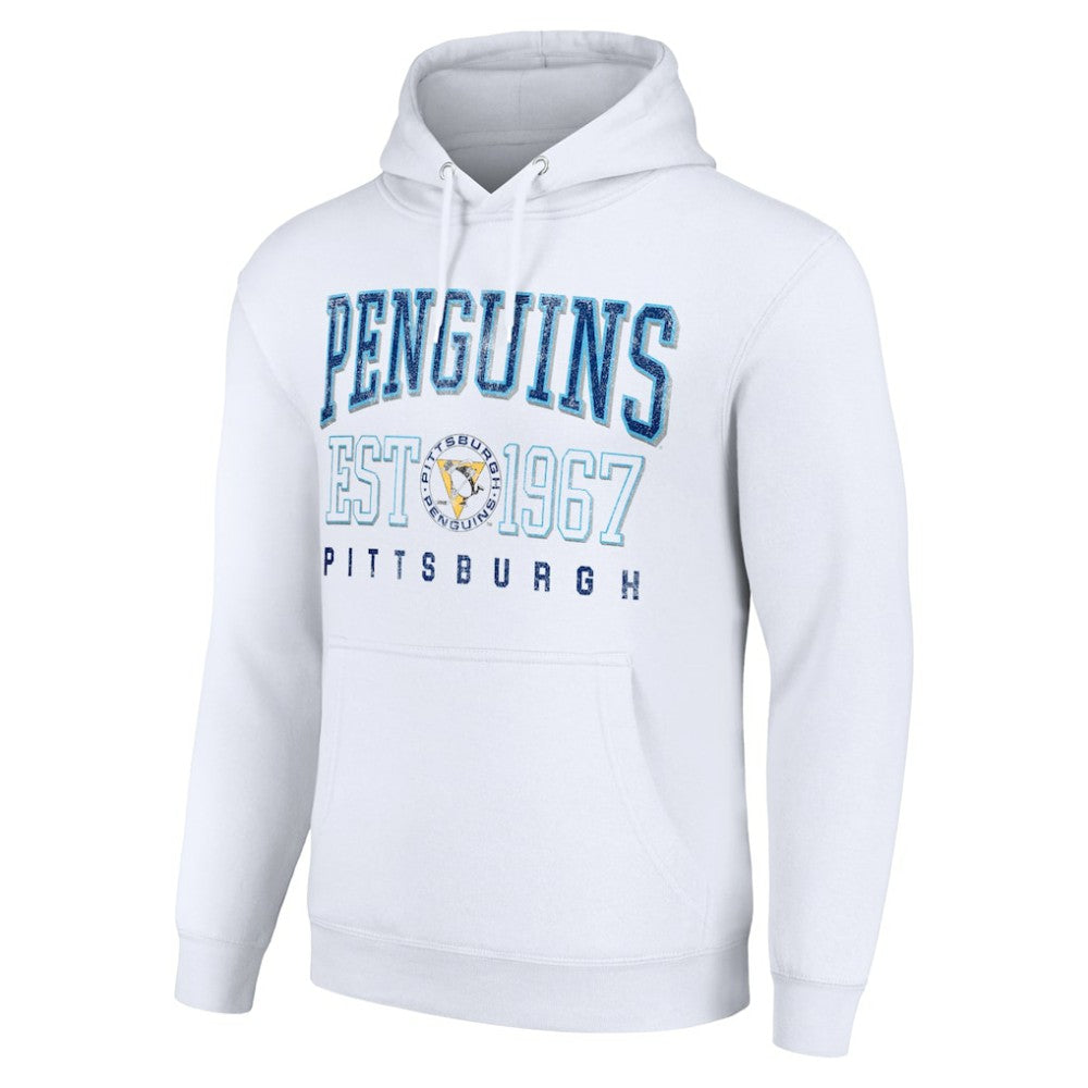Pittsburgh Penguins Starter Retro Graphic Pullover Hoodie White