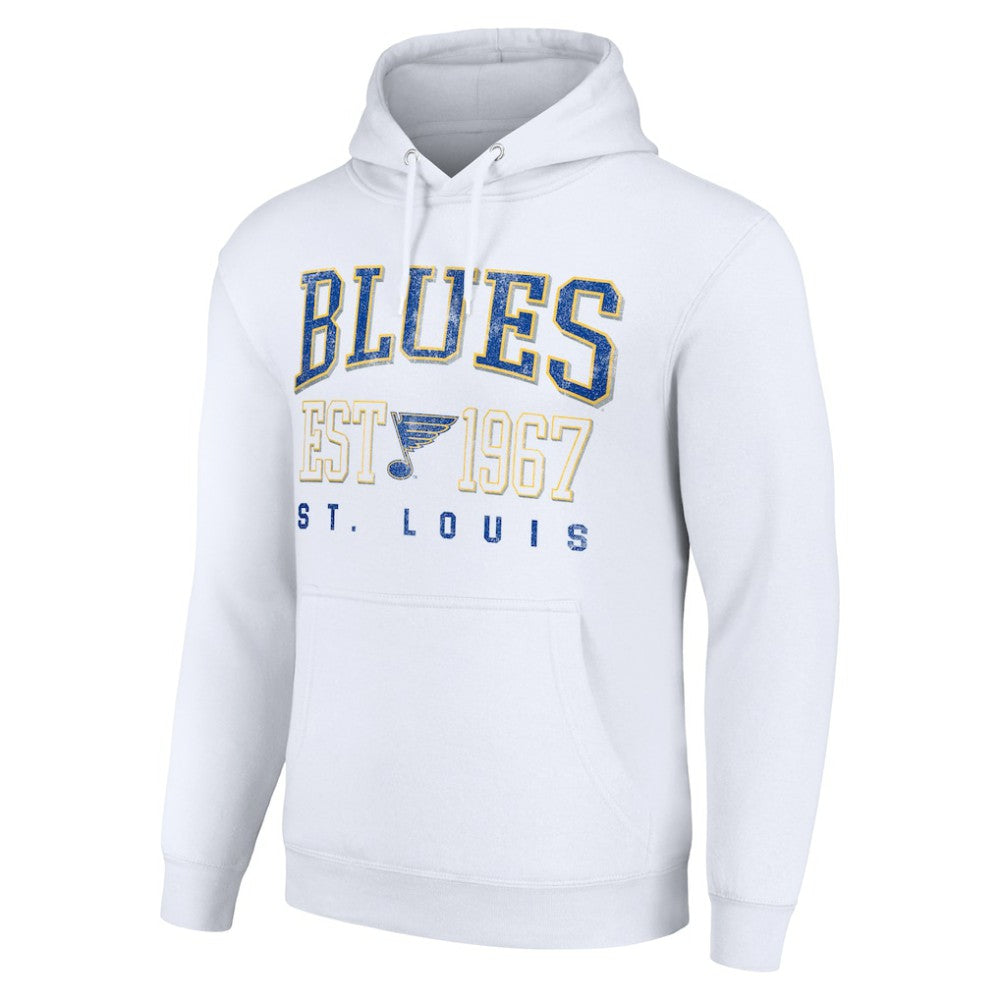 St. Louis Blues Starter Retro Graphic Pullover Hoodie White