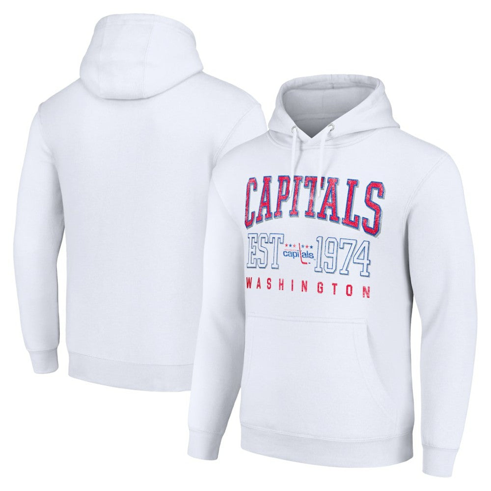 Washington Capitals Starter Retro Graphic Pullover Hoodie White