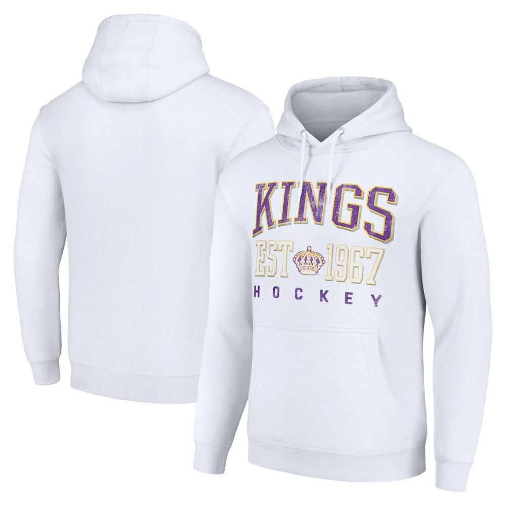 Los Angeles Kings Starter Retro Graphic Pullover Hoodie White