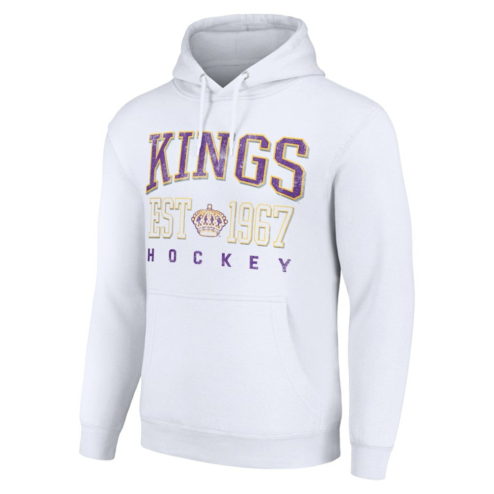 Los Angeles Kings Starter Retro Graphic Pullover Hoodie White