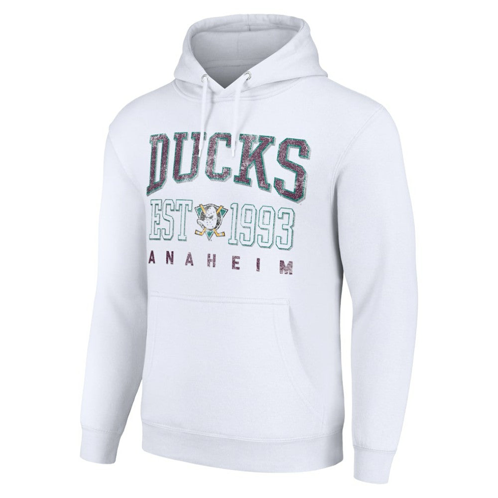 Anaheim Ducks Starter Retro Graphic Pullover Hoodie White