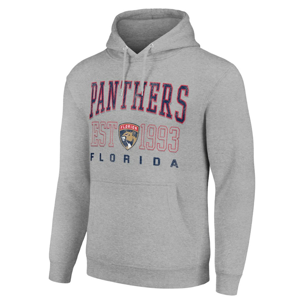Florida Panthers Starter Graphic Pullover Hoodie Heather Gray