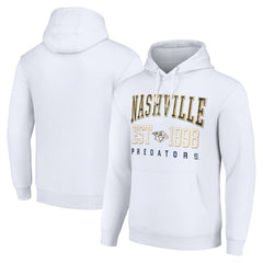 Nashville Predators Starter Graphic Pullover Hoodie White