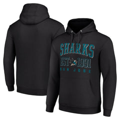 San Jose Sharks Starter Graphic Pullover Hoodie Black