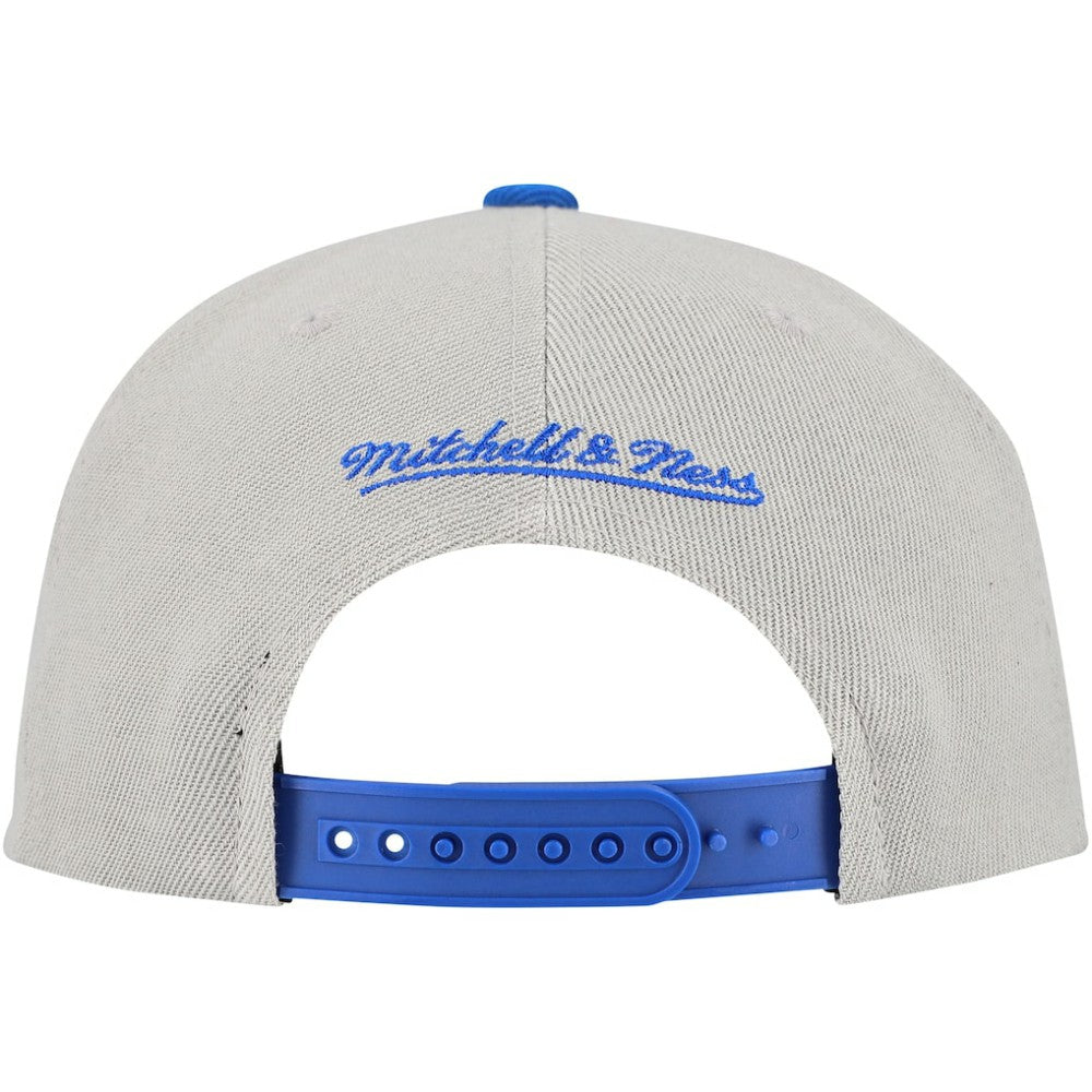 Toronto Blue Jays Knock Out Panel Snapback Hat - Gray | Mitchell & Ness