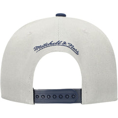 New York Yankees Knock Out Panel Snapback Hat - Gray | Mitchell & Ness
