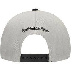 San Francisco Giants Knock Out Panel Snapback Hat - Gray | Mitchell & Ness