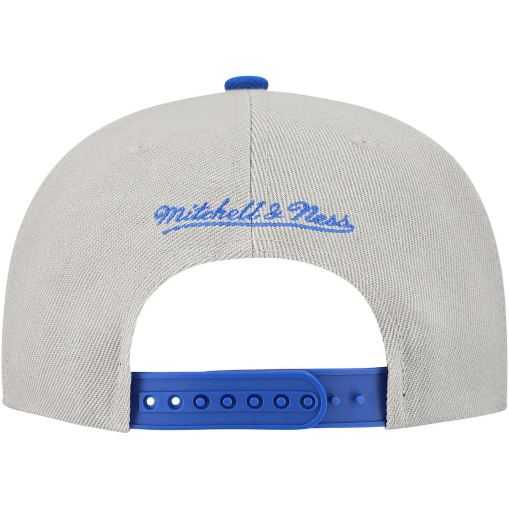 Chicago Cubs Knock Out Panel Snapback Hat - Gray | Mitchell & Ness
