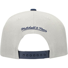 Boston Red Sox Knock Out Panel Snapback Hat - Gray | Mitchell & Ness