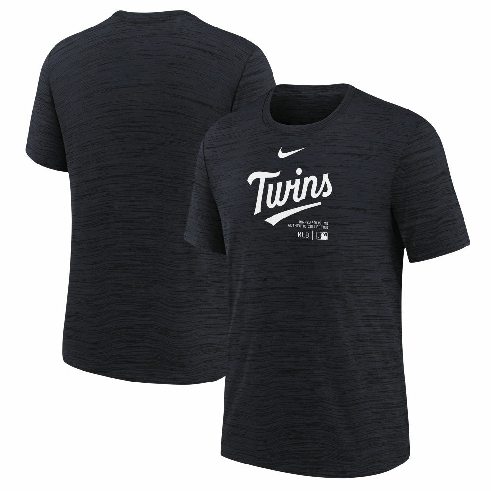 Minnesota Twins Youth Authentic Collection Practice Performance T-Shirt - Navy | Nike