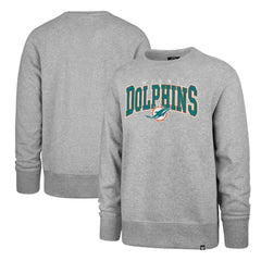 Miami Dolphins '47 Varsity Block Headline Pullover Sweatshirt - Gray sale