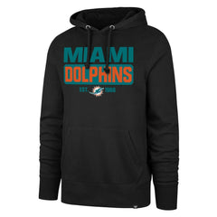 Miami Dolphins '47 Box Out Headline Pullover Hoodie - Black for sale