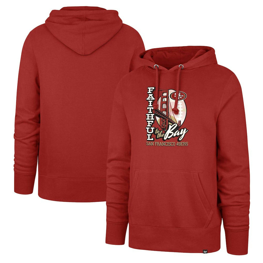 San Francisco 49ers '47 Regional Headline Pullover Hoodie - Scarlet discount