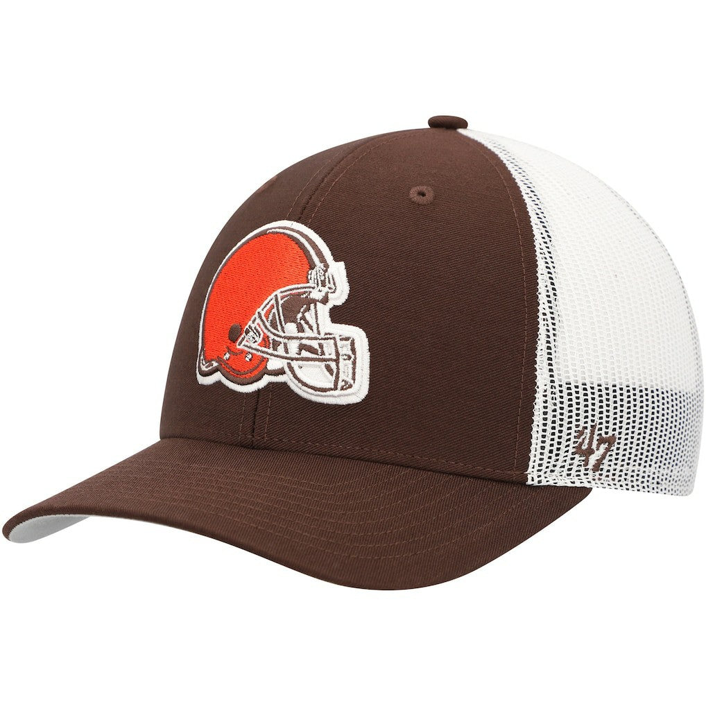 Cleveland Browns '47 Trucker Snapback Hat - Brown/White on sale