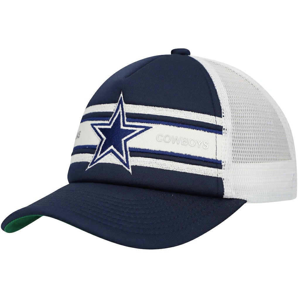 Dallas Cowboys Youth Stripe Trucker Adjustable Hat - Navy outlet