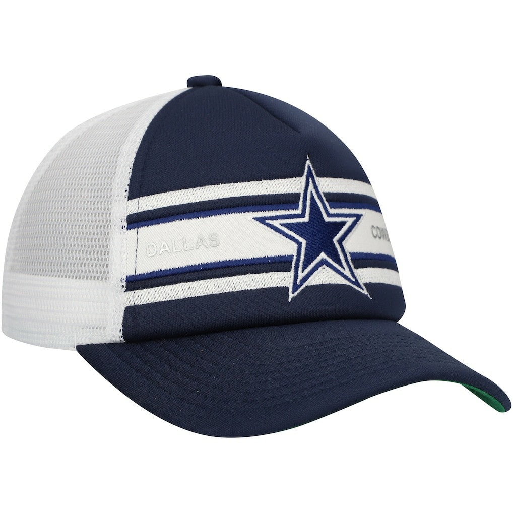 Dallas Cowboys Youth Stripe Trucker Adjustable Hat - Navy outlet