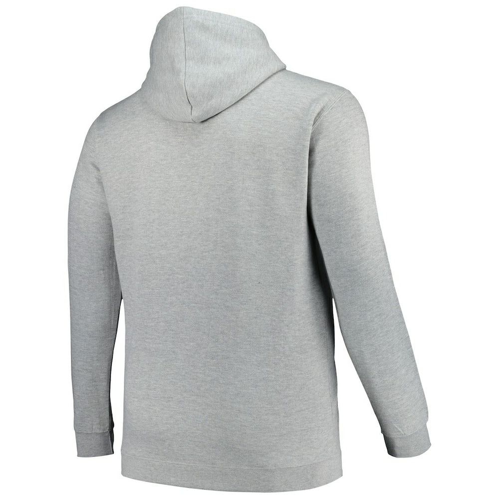 Charlotte Hornets Hardwood Classics Big & Tall Pullover Hoodie - Heather Gray | Mitchell & Ness discount