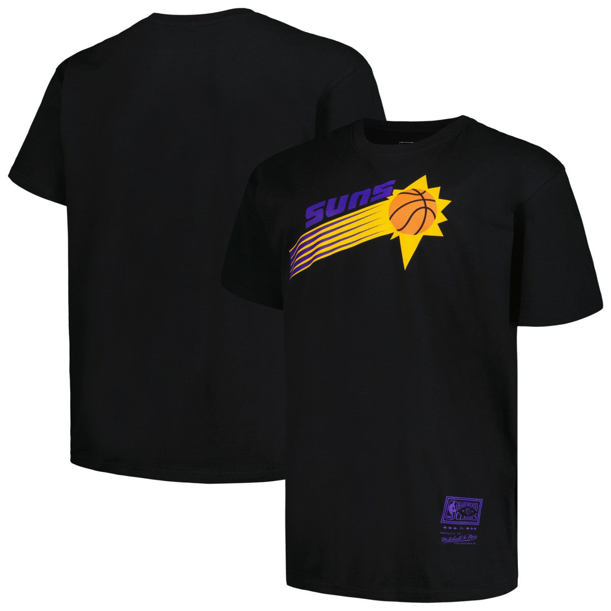 Phoenix Suns Big & Tall Hardwood Classics Vintage Logo T-Shirt - Black | Mitchell & Ness discount