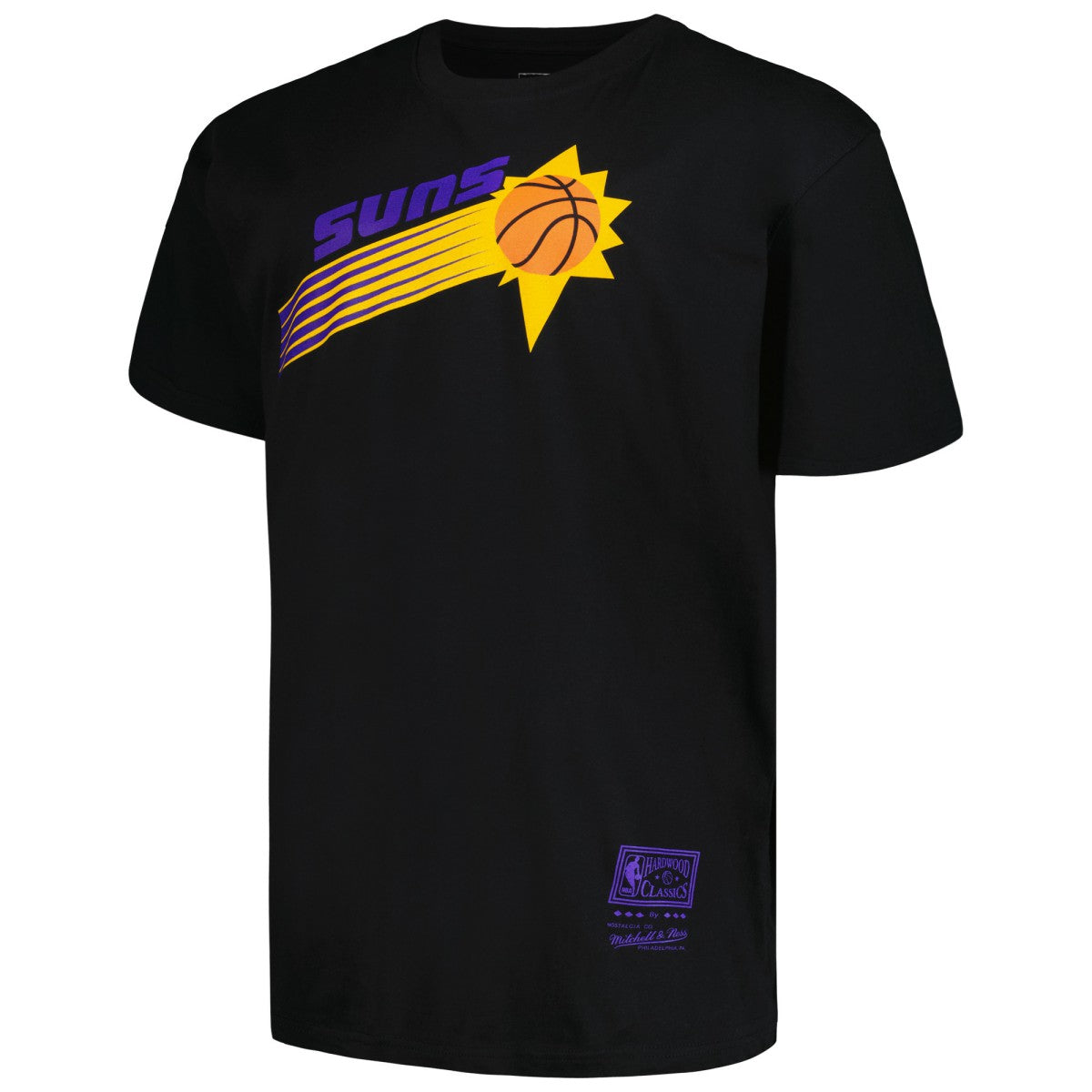 Phoenix Suns Big & Tall Hardwood Classics Vintage Logo T-Shirt - Black | Mitchell & Ness discount