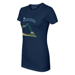 Seattle Mariners Tiny Turnip Women's Excavator T-Shirt - Navy