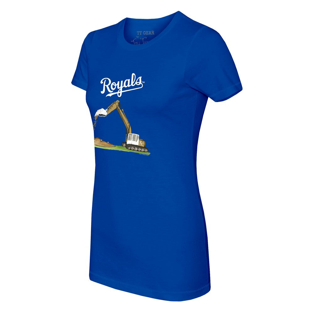 Kansas City Royals Tiny Turnip Women's Excavator T-Shirt - Royal