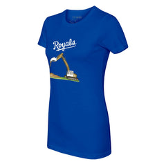 Kansas City Royals Tiny Turnip Women's Excavator T-Shirt - Royal