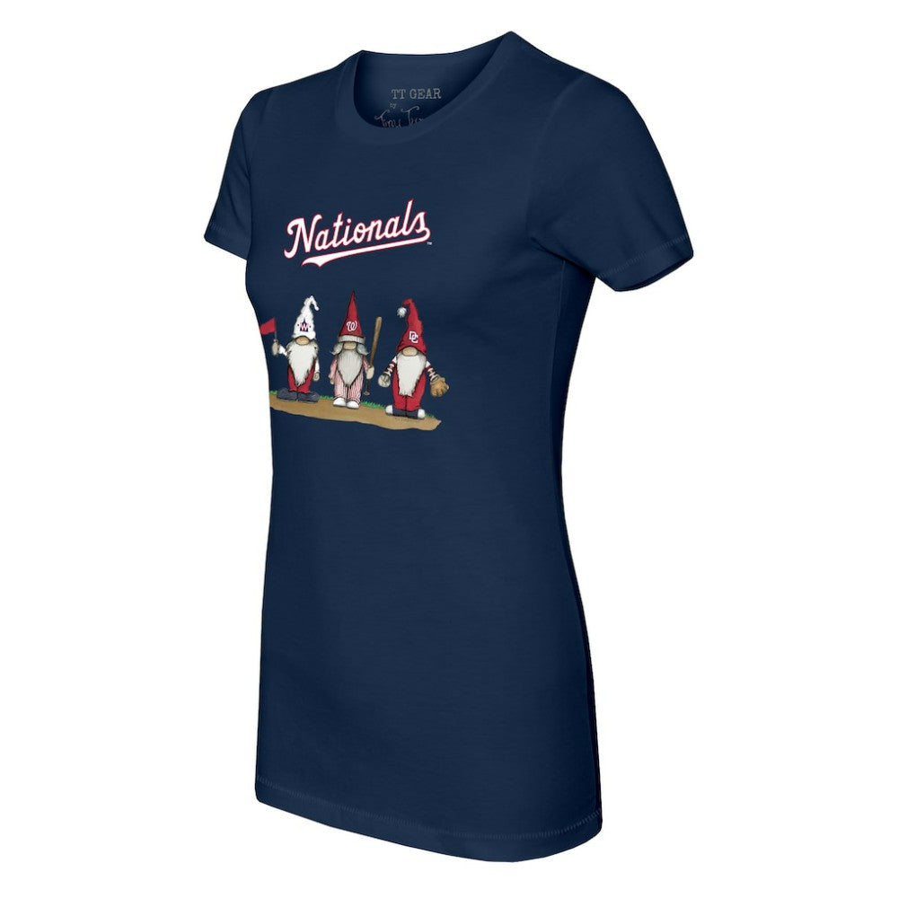Washington Nationals Tiny Turnip Women's Gnomes T-Shirt - Navy