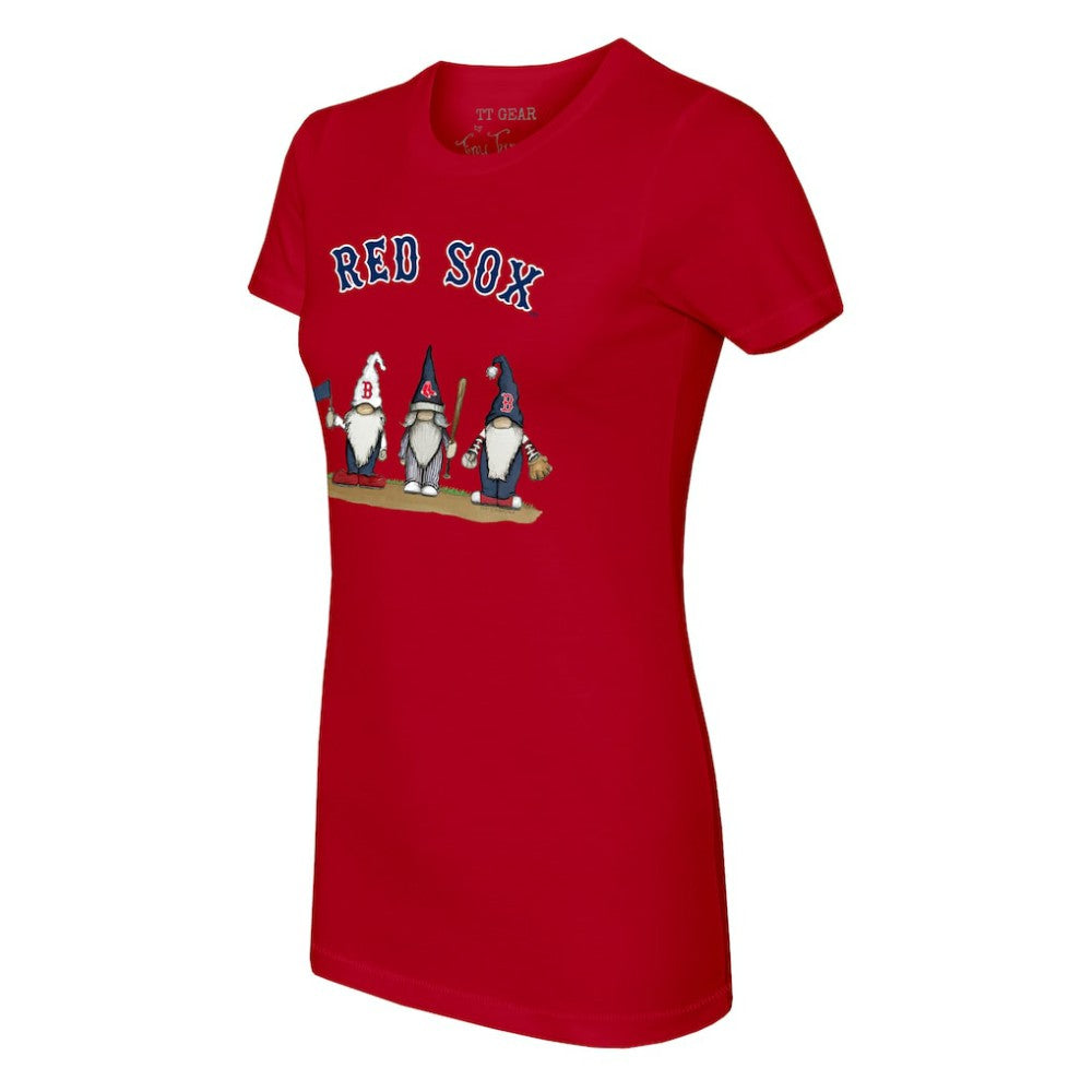 Boston Red Sox Tiny Turnip Women's Gnomes T-Shirt - Red