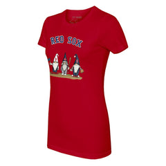 Boston Red Sox Tiny Turnip Women's Gnomes T-Shirt - Red