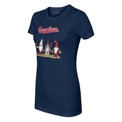 Cleveland Guardians Tiny Turnip Women's Gnomes T-Shirt - Navy