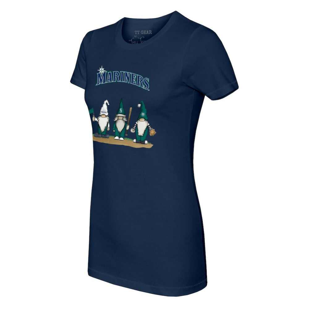 Seattle Mariners Tiny Turnip Women's Gnomes T-Shirt - Navy